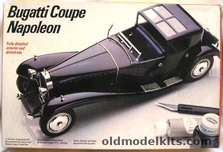Testors 1/24 Bugatti Royal Coupe Napoleon - Bagged, 835 plastic model kit